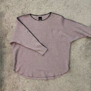 Women's Heathered Purple/Lavendar Crew Neck Sweater Large Like New Condition